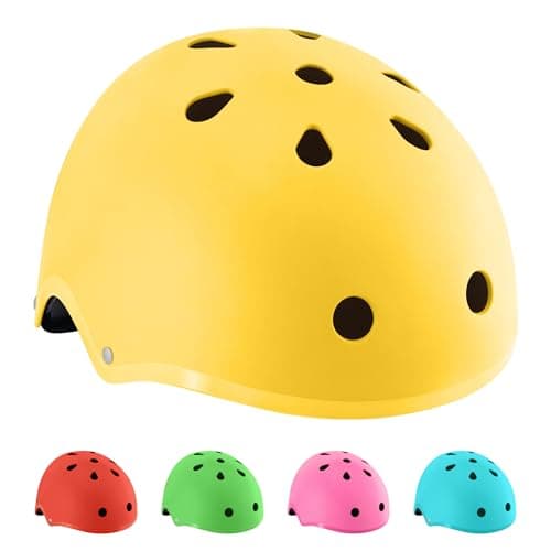 Image of Hornit Kids Bike Helmet | Kids Helmet | Child Bike Helmet | Bike, Skateboard, Skating & Scooter Helmet | BMX Helmet Kids | Toddler Bike Helmet | Multi-sport Helmet | (Small, Hammer Yellow)