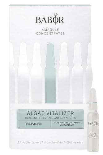 Image of BABOR Algae Vitalizer Serum Ampoules for the Face, with Green Algae Extract for a Revitalised Complexion, Vegan Formula, 7 x 2 ml Concentrated Ampoules