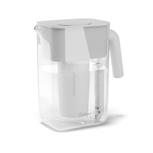Image of Culligan with ZeroWater Technology 2.8-L Water Filter Jug – Includes 5-Stage Advanced Water Filter, IAPMO Certified to Reduce Lead, Total PFAS (Forever Chemicals), Mercury, Fluoride, and Chlorine