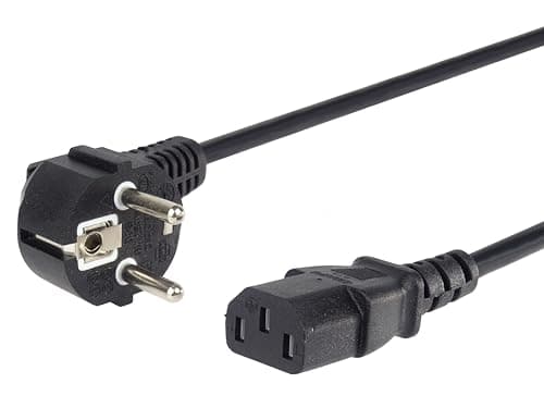 Image of PremiumCord KPSP1 power cable - power cables (CEE7/7 Schuko, C13 coupler, Male/Female, Black)