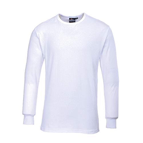 Image of Portwest B123 Insulated Thermal T-Shirt Long Sleeve White, Large