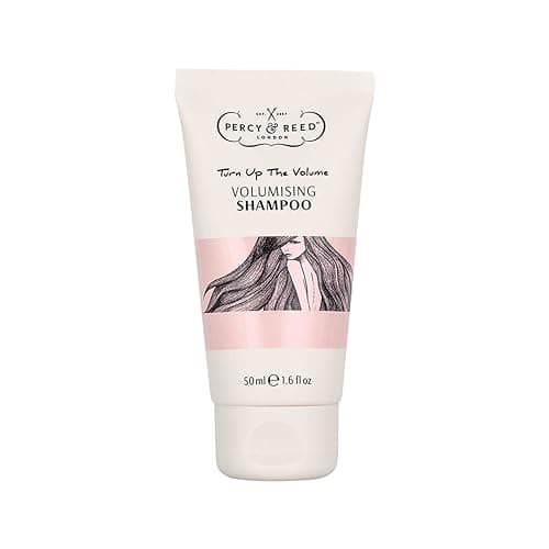 Image of Percy & Reed Volumising Shampoo 50ml, Hair Thickening Shampoo for Fine Hair, Weightless Cleanse, Helps Strengthen, Heat Humidity Pollution Protection, Turn Up The Volume Collection