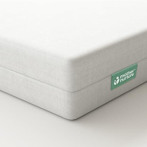 Image of Mother Nurture Eco Fibre Cot Bed Mattress (120 x 60cm x 10cm) Breathable Baby Cot Bed Mattress for Comfy Night’s Sleep, Reversible & Hypoallergenic with Removable Cover for Easy Clean, BSI Tested