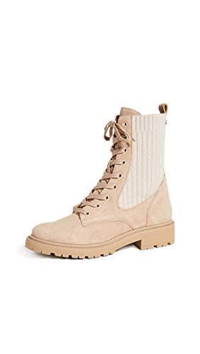 Image of Sam Edelman Women's Lydell Combat Boot, Sesame, 7.5 UK