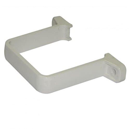 Image of FLOPLAST 65mm Square Flush Down Pipe Clip - White - Bag of 2