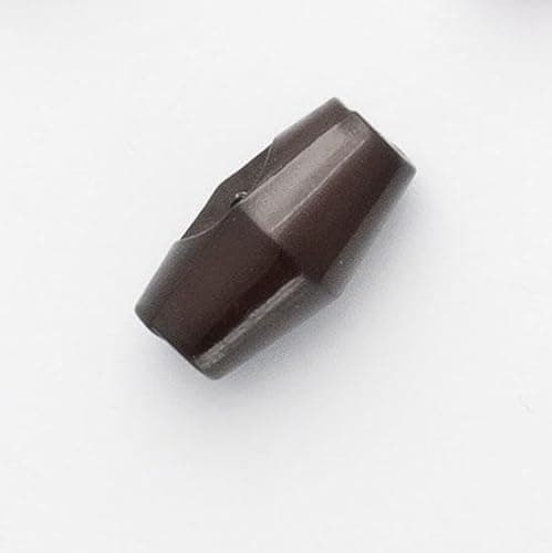 Image of Plastic Toggle Buttons Size 19mm Pack of 10 Buttons (Brown)
