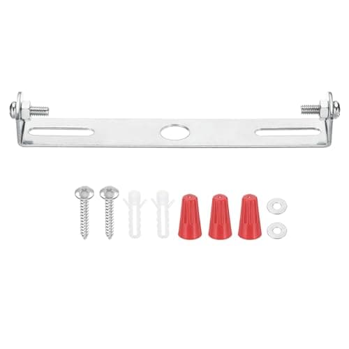 Image of PATIKIL 115mm (4.5") Universal Light Fixture Mounting Bracket Kit, Light Crossbar Ceiling Light Plate with Screw for Wall Lights Ceiling Lighting Pendant Chandelier