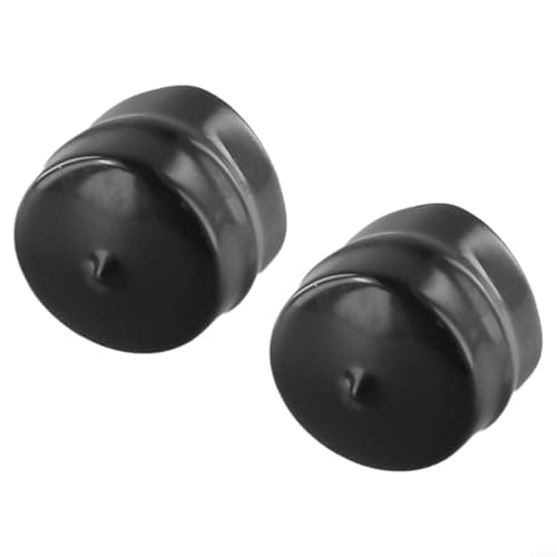 Image of Shophubio 2 Pack Riding Mower Axle Cap 532104757, Rubber Hub Cover for Lawn Tractor, Front Wheel Bearing Protector, Garden Equipment Dust Shield