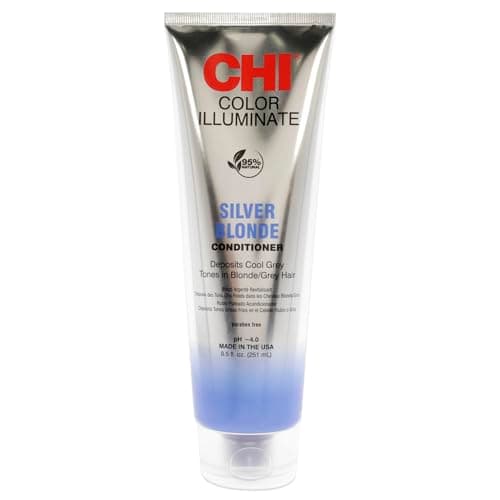 Image of CHI Ionic Color Illuminate - Silver Blonde, Color Enhancing Conditioner, 251 ml