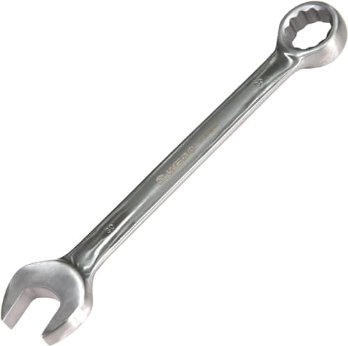 Image of WEDO Stainless Steel Combination Spanner 30mm,12 Point Combination Wrench,Industrial Grade,Metric,Length 320mm,Fully Polished,Anti-Corrosion,for Home Appliance Furniture Bike Car Repairs,DIN Standard