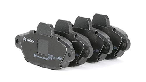 Image of Bosch BP190 - Brake Pads Car Front Axle - Bosch Quality - Reduced Noise and Dust - ECE-R90 Certified - Copper-Free - 1 Set of 4 Pads - With Accessories