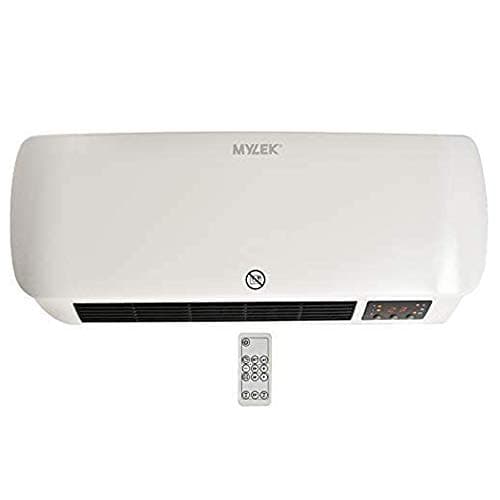 Image of MYLEK Over Door Heater 2000W Electric Downflow Overdoor Air Curtain And Fan with Thermostat, LED Display, Timer & Remote Control - Lot20 Compliant (2KW)