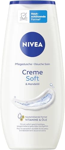 Image of NIVEA Creme Soft Shower Gel with Vitamins and Valuable Oils, Moisturising and pH Neutral Cream Shower with Mild Fragrance (250 ml)