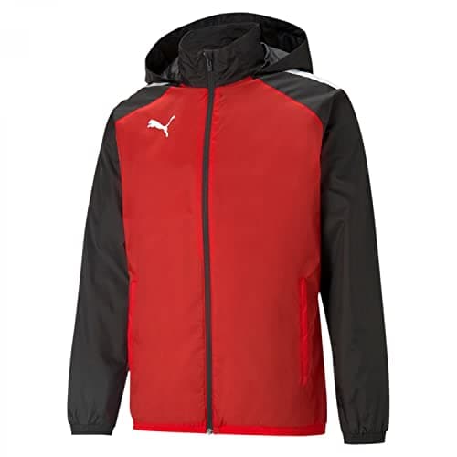 Image of PUMA TeamLIGA All Weather Rain Jacket Men's Red/Black, S (36 EU) Teamcup Training Jac