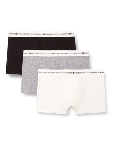 Image of Tommy Hilfiger Men's 3P Trunk UM0UM03889 Trunk, Multi (Grey Heather/Black/White), L
