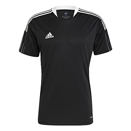 Image of Adidas Men's Tiro 21 Training Jersey Shirt, Black, S