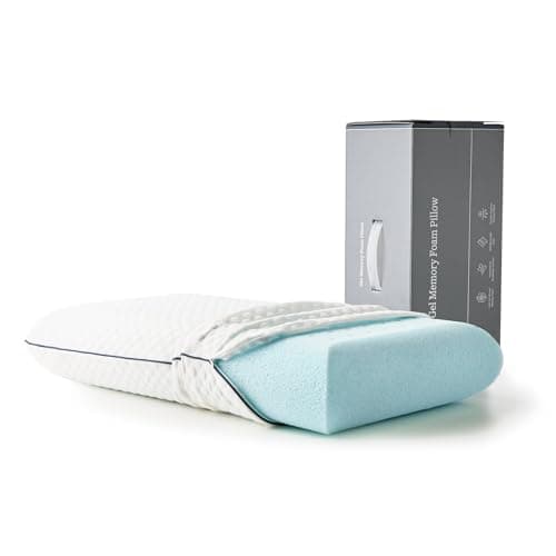 Image of WEEKENDER Gel Memory Foam Pillow – 1 Pack Standard Size – Ventilated - Washable Cover,White (Package may vary)