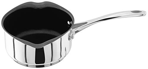 Image of Stellar 7000 Stainless Steel 14cm Non Stick Milk Pan with Dual Pouring Lips