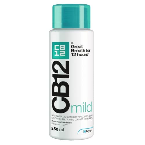Image of CB12 Mouthwash - Combats The Main Cause of Bad Breath - scientifically Proven Effect for 12 Hours - 250 ml Soft Mint