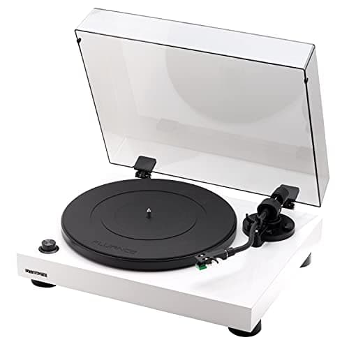 Image of Fluance RT81 Elite High Fidelity Vinyl Turntable Record Player with Audio Technica AT95E Cartridge, Belt Drive, Built-in Preamp, Adjustable Counterweight, High Mass MDF Wood Plinth - Piano White