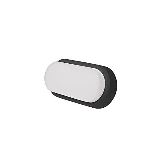Image of Robus LED Group Ohio 12W Slimline Oval LED Bulkhead Wall Light Outdoor 240V Light Fitting, Modern, Plastic