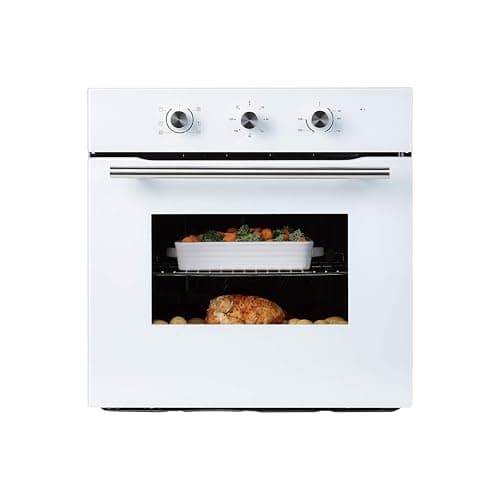 Image of Cookology COF600WH 60cm White Built-in Single Electric Fan Forced Oven & timer