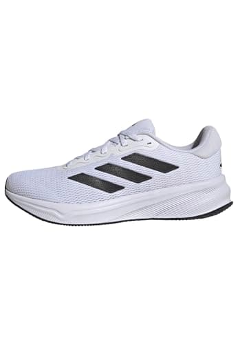 Image of adidas Men's Response Runner Shoes, Cloud White/Core Black/Cloud White, 6.5 UK