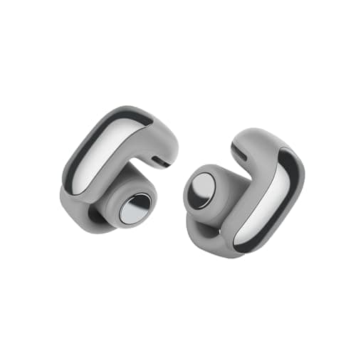 Image of Bose Ultra Open Bluetooth Earbuds with OpenAudio Technology, Open Ear Wireless Earbuds, Up to 48 Hours of Battery Life, Moonlight Grey - Limited Edition