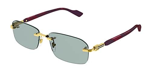 Image of Gucci GG1221S Gold/Green 56/16/140 men Sunglasses