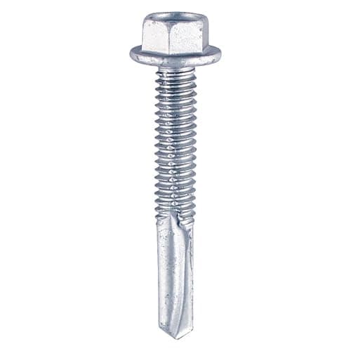 Image of Timco - Metal Construction Heavy Section Screws - Hex - Self-Drilling - Zinc (Size 5.5 x 38-100 Pieces)