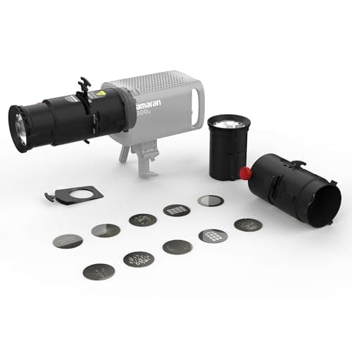 Image of Amaran Spotlight SE 19° Lens Kit - Precision Projection Lens Modifier for Amaran 300c, 150c, 200x S, LS 300x, Compatible with Bowens Mount Point Light up to 300W