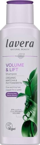 Image of lavera VOLUME & LIFT SHAMPOO - silicone-free - for fine and limp hair - with plant-based keratin - vegan - natural cosmetics - 250ml