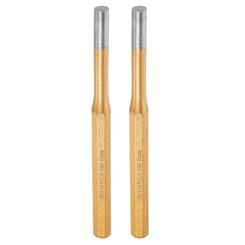 Image of sourcing map 2pcs Pin Punch 10mm(2/5") 175mm Length Metric Non-marring Alloy Steel Cylindrical Alignment Punch Drive Pin Tools for Automotive Watch Repair Jewelry Craft
