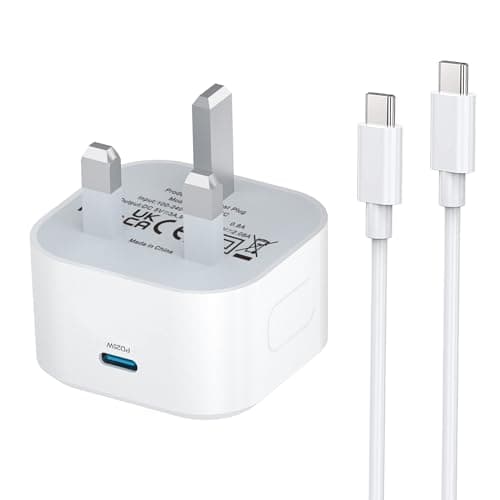 Image of Google Pixel Fast Charger for Google Pixel 10/10 Pro/10 Pro XL/10 Pro Fold/9/9 Pro/9 Pro XL/9 Pro Fold/8 Pro/8/8A/7A/7/7 Pro/6A/6/6 Pro/5/iPhone 17 16 15/Samsung,25W USB Type C Plug and Charging Cable