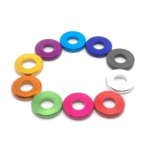 Image of 10Pcs/lot M3 - M10 Corlorful Aluminum Flat Gasket Washer(PURPLE,M3 x 6 x 2)