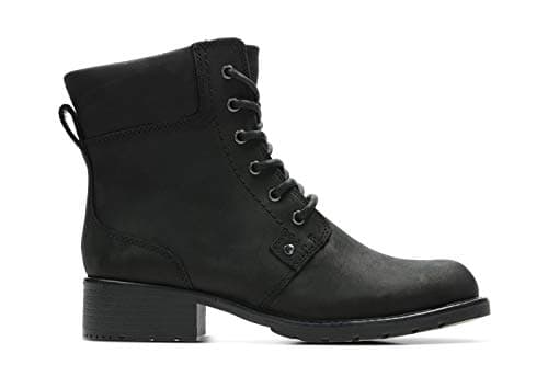 Image of Clarks Women's Orinoco Spice Ankle Boots, Black Leather, 6 UK