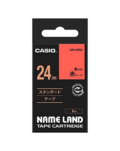 Image of Casio XR - 24RD Ribbon 24 MM Black/Red