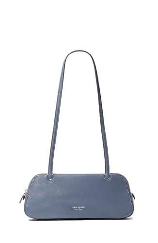 Image of kate spade new york Grace Fine Leather Shoulder Bag, Cinder Grey, One Size, Grace Fine Leather Shoulder Bag