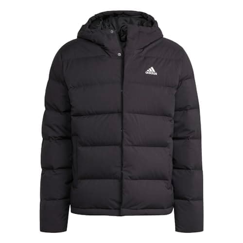 Image of adidas Mens Helionic Hooded Down Jacket, Black, xxx-large