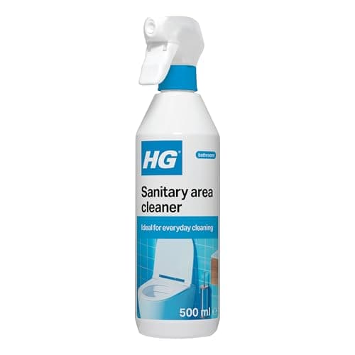 Image of HG Sanitary Area Cleaner - Bathroom Cleaner Spray for Toilets, Sinks, Basins, Bidets, Handles and Bathroom Areas, Hygienic Formula with Fresh Fragrance – 500ml