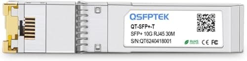 Image of QSFPTEK Newest 10GBASE-T SFP+ RJ45 Transceiver up to 30 m, Copper 10G SFP+ to RJ45 Mini-GBIC SFP+ Module for Juniper EX-SFP-10GE-T