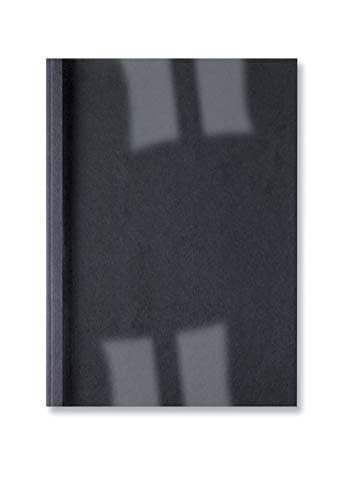 Image of GBC LeatherGrain Thermal Binding Covers, 3 mm, 30 Sheet Capacity, A4, Black, Pack of 100, IB451614