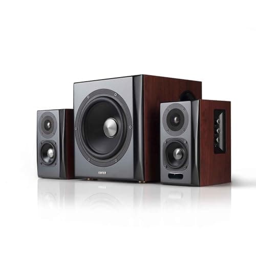 Image of Edifier S350DB Bookshelf Speaker and Subwoofer 2.1 Speaker System Bluetooth v4.1 aptX Wireless Sound For Computer Rooms, Living Rooms and Dens