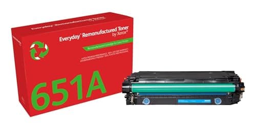 Image of Xerox Everyday Compatible HP 651A HP 650A HP 307A CE341A/CE271A/CE741A Cyan Toner, Standard Capacity, Remanufactured