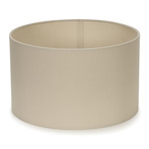 Image of MiniSun | Small Modern Natural Fabric Drum Light Shade | Lamp Shades, Home Décor & Improvement Essential | 25cm Shade Width