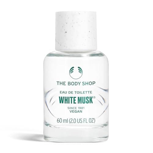 Image of The Body Shop White Musk Eau de Toilette (1x 60ml), Fresh Floral Musk Perfume for Men & Women, Long-Lasting Unisex Fragrance with Jasmine & Lily Notes, Vegan Cologne, Signature Cruelty-Free Scent