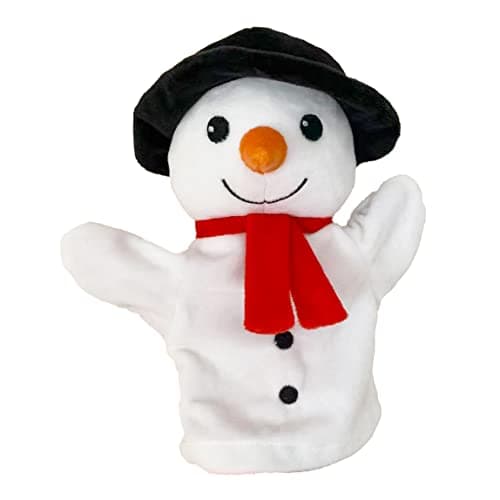 Image of The Puppet Company - My First Christmas Puppet - Snowman Hand Puppet - Suitable From Birth - PC003831, White
