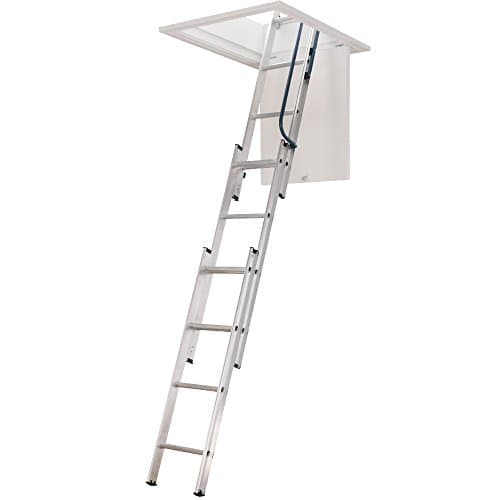 Image of Werner 3 Section Hideaway Aluminium Loft Ladder