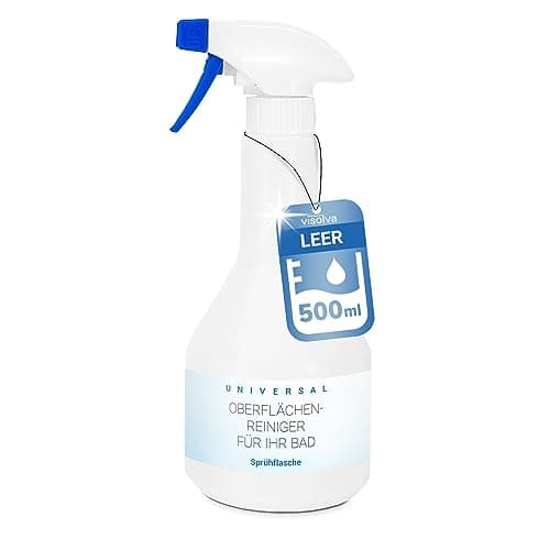 Image of Visolva Universal Spray Bottle 500 ml | Empty Spray Bottle for Filling | Ideal for Visolva Bathroom Cleaner Bathroom Cleaner Concentrate and Much More | 0.5 L