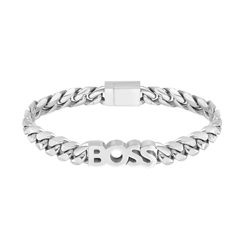 Image of BOSS Jewelry Men's KASSY Collection Chain Bracelet in Stainless Steel - 1580513M